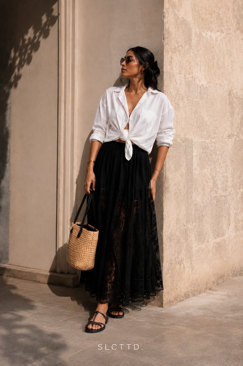 The Noir Lace Skirt